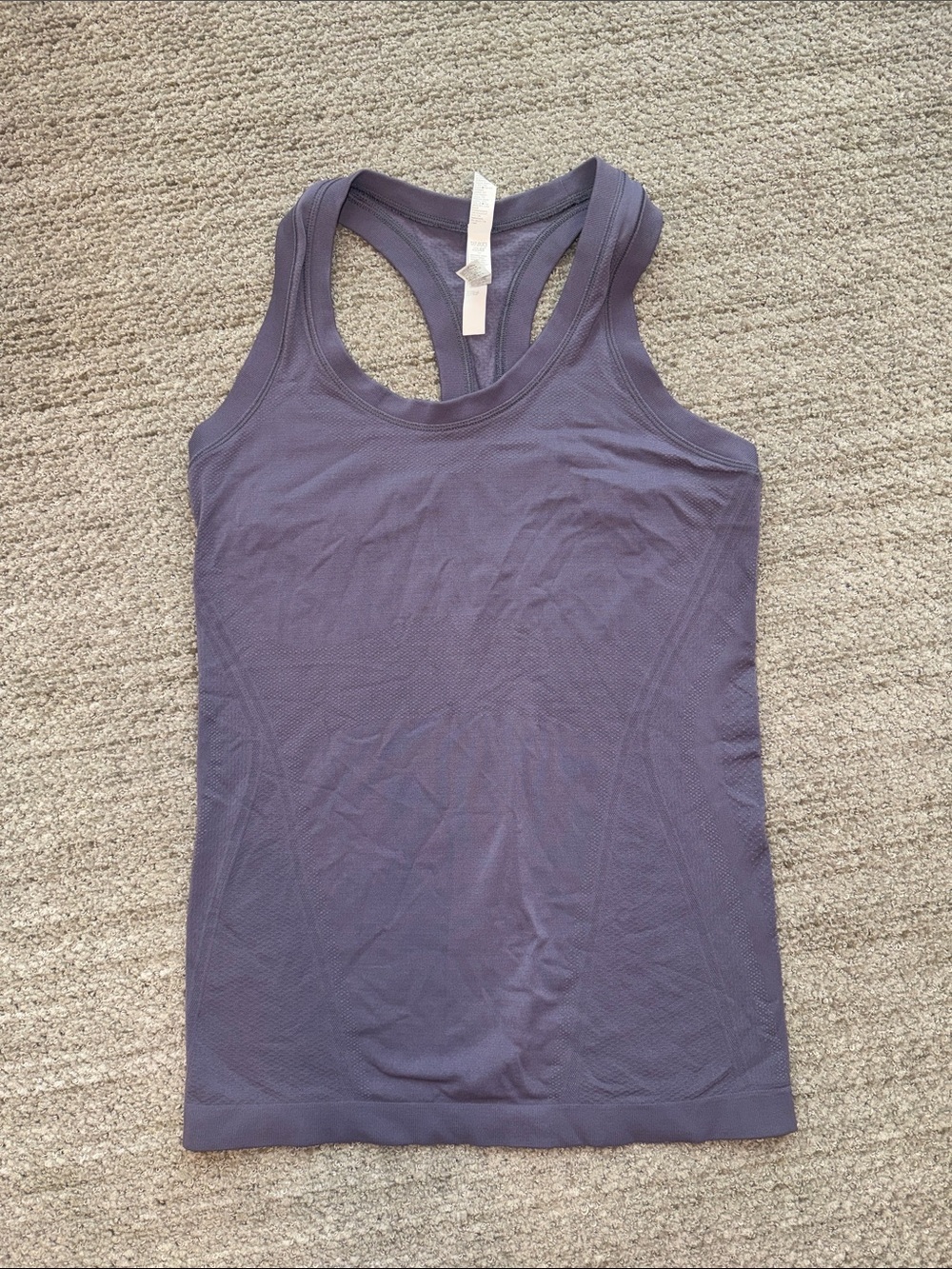 Athleta Seamless Racerback Tank - Dusty Purple Grippy Bottom